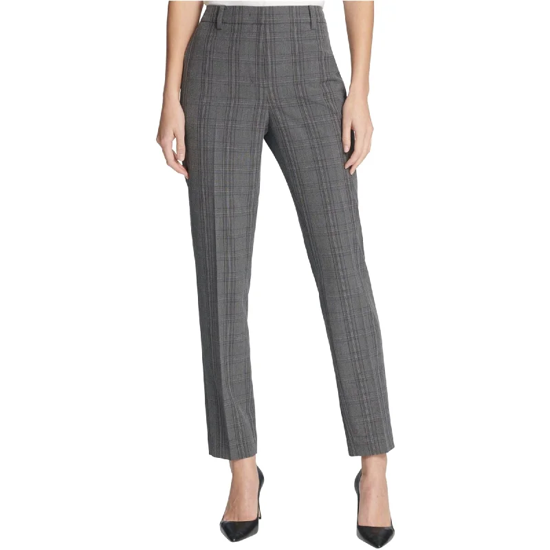 Cozy sweatpants pants for lazy Sunday mornings -Dkny Womens Plaid Dress Pants