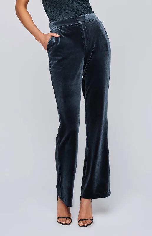 Stretch denim pants for curvy figure flattery -Alice Velvet Pant