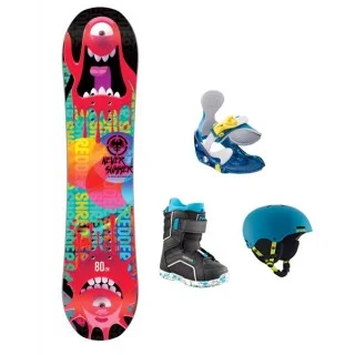 Durable denim pants for long-lasting everyday use -Kids Snowboard Rental Package