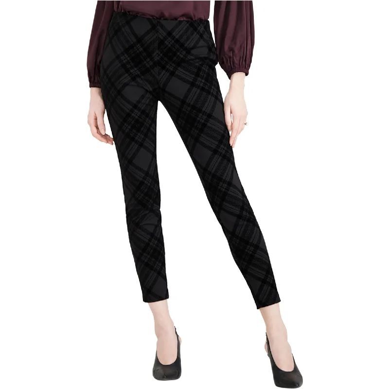 Elegant palazzo pants for formal party outfits -Maison Jules Womens Flocked Casual Trouser Pants