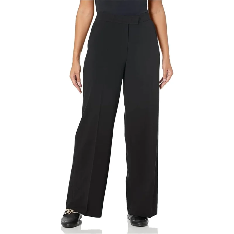 Rugged work pants for construction job durability -Anne Klein Womens Basic Dress Pants, Black, 10 Long