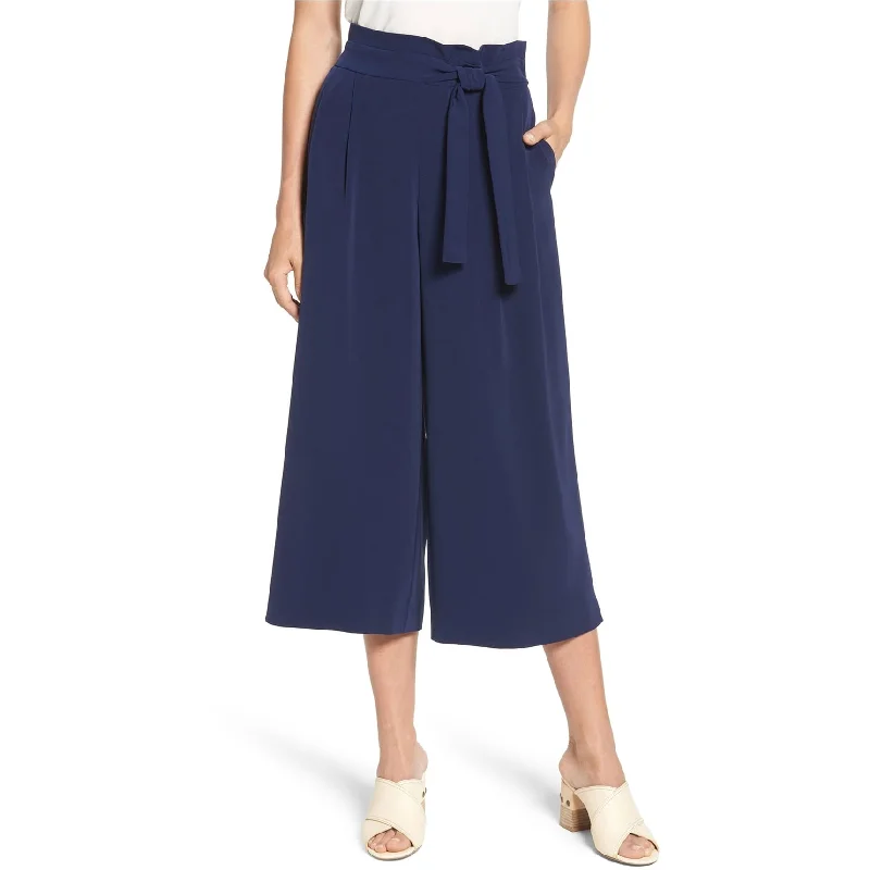 Tailored khaki pants for smart casual attire -Anne Klein Womens Belted Cropped Casual Trouser Pants, Blue, Large