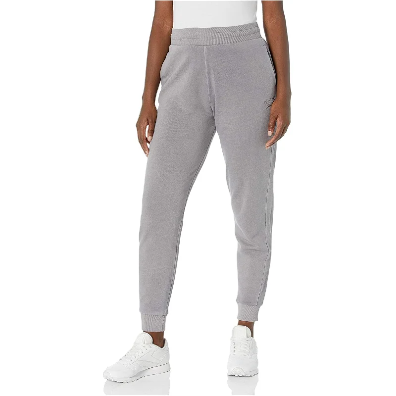 Versatile black pants for any occasion pairing -Reebok Womens Washed Casual Jogger Pants, Grey, Large