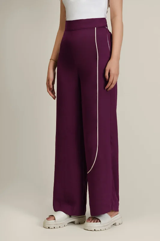 Cozy sweatpants pants for lazy Sunday mornings -Magenta Pants