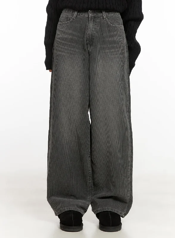 Relaxed cotton pants for breezy casual days -Gwyneth Soft Cotton Wide Fit Trousers CD410