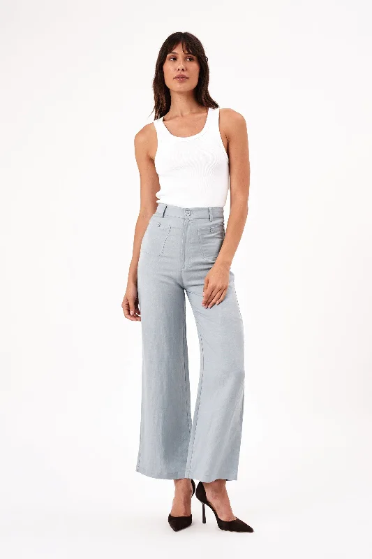 Lightweight culottes pants for summer fashion flair -Sailor Fog Linen Pant