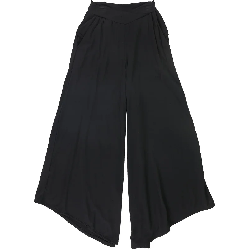 Stylish wide-leg pants for bold evening looks -Namastetics Womens Savasana Casual Wide Leg Pants, Black, Small