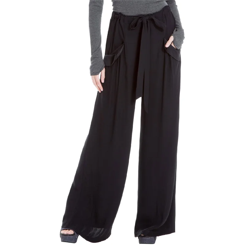 Quick-dry cargo pants for fishing trip practicality -Max Studio London Womens Wide-leg Casual Trouser Pants, Black, X-Small