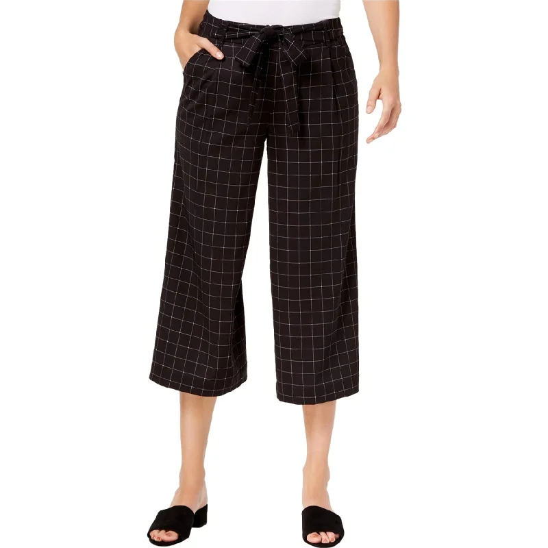 Classic straight-leg pants for versatile daily wear -Maison Jules Womens Wide Leg Cropped Culotte Pants