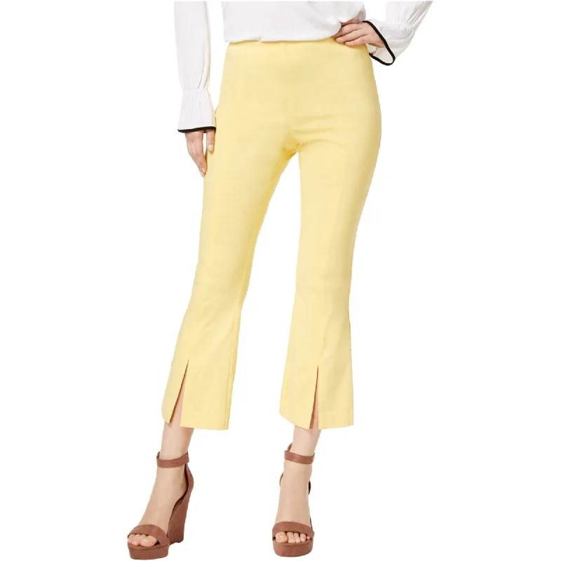 Relaxed cotton pants for breezy casual days -I-N-C Womens Split Hem Casual Trouser Pants