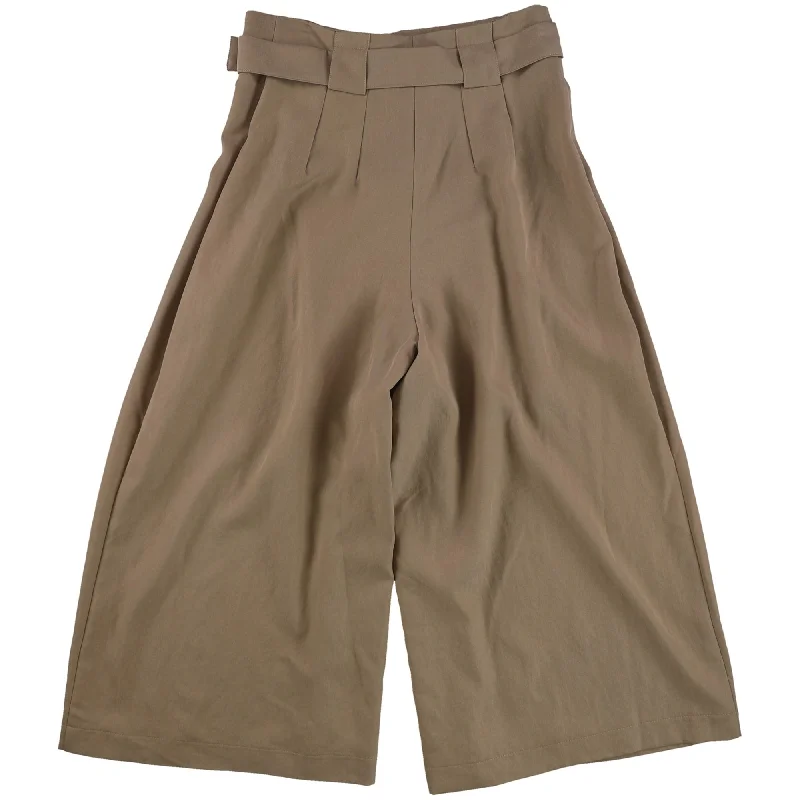 Quick-dry travel pants for adventurous globetrotters -Banana Republic Womens Belted Culotte Pants