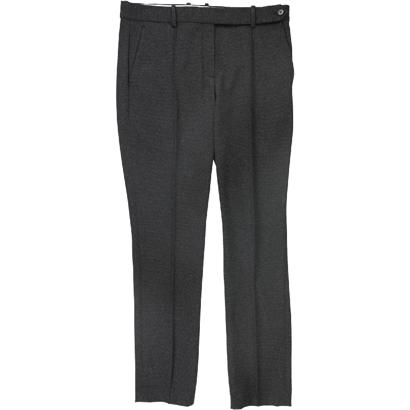 Cozy fleece pants for cold winter nights -Theory Womens PinTuck Dress Pants, Grey, 10