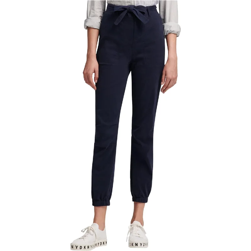 Flowy culottes pants for breezy summer style -DKNY Womens Belted Pull On Casual Jogger Pants, Blue, 10