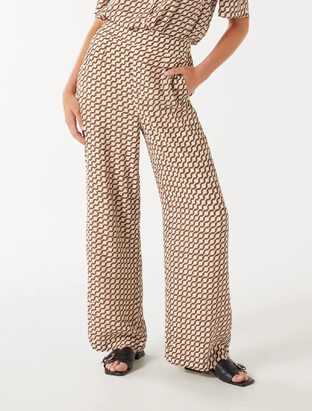 Eco-friendly hemp pants for sustainable clothing choices -Flora Floaty Pull On Pants