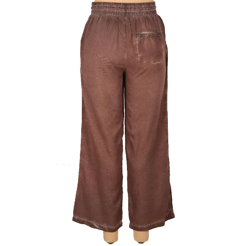 Tailored dress pants for professional office meetings -Novica Handmade Simple Style In Rosewood Stonewashed Palazzo Pants