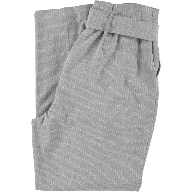 Breathable chino pants for warm climate comfort -Tahari Womens Paperbag Casual Trouser Pants, Grey, 14