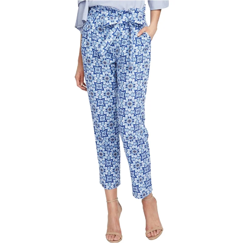 Bold plaid pants for eye-catching style choices -Rachel Roy Womens Tile-Print Casual Trouser Pants