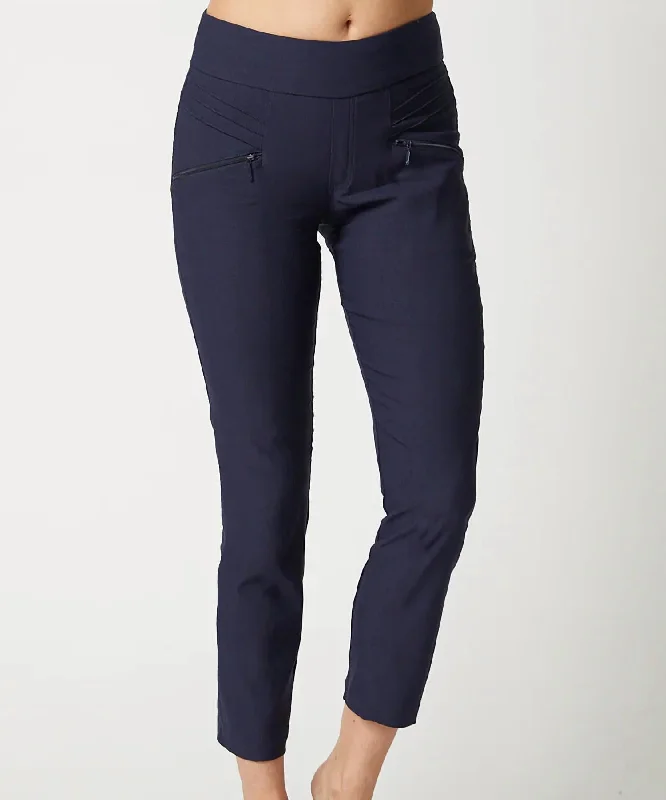 Skinny tight trousers for men with fade-resistant fabric for long-lasting wear -Fab Fit Pant In Navy