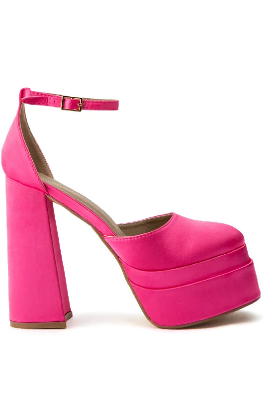 HARPER CHUNKY PUMP IN FUCHSIA