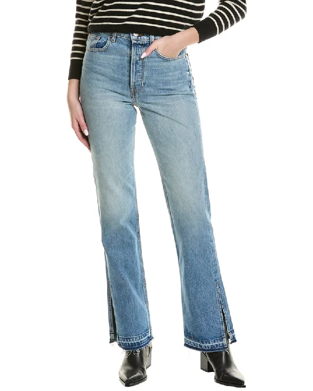 Stretch skinny tight trousers for women with full-length design and modern flair -EB DENIM Unraveled Two Newport Jean