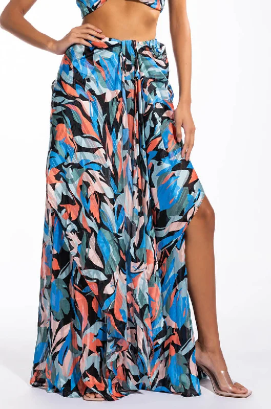 DECOMPRESS KNOT DETAIL MAXI SKIRT