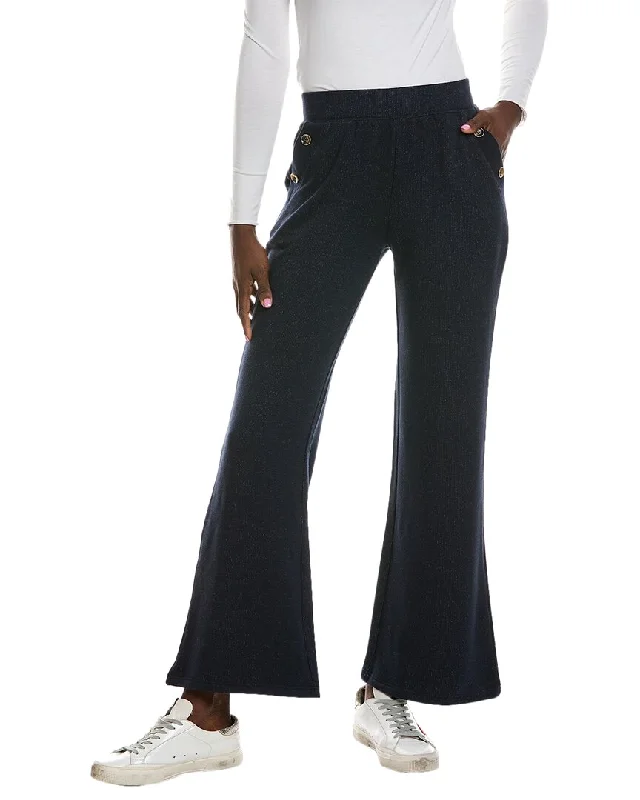 Stretchy tight trousers for women with soft fabric and flexible fit -Sol Angeles Brushed Boucle Sailor Pant