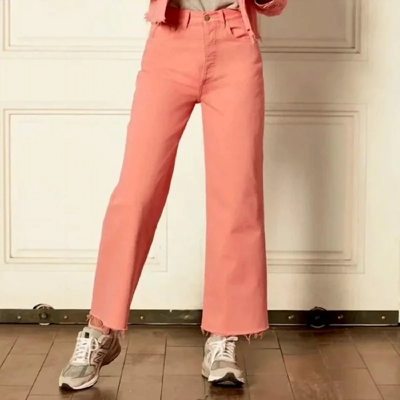 Tailored tight trousers for men with sharp crease and polished look -The Charley Wide Leg In Pretty In Pink