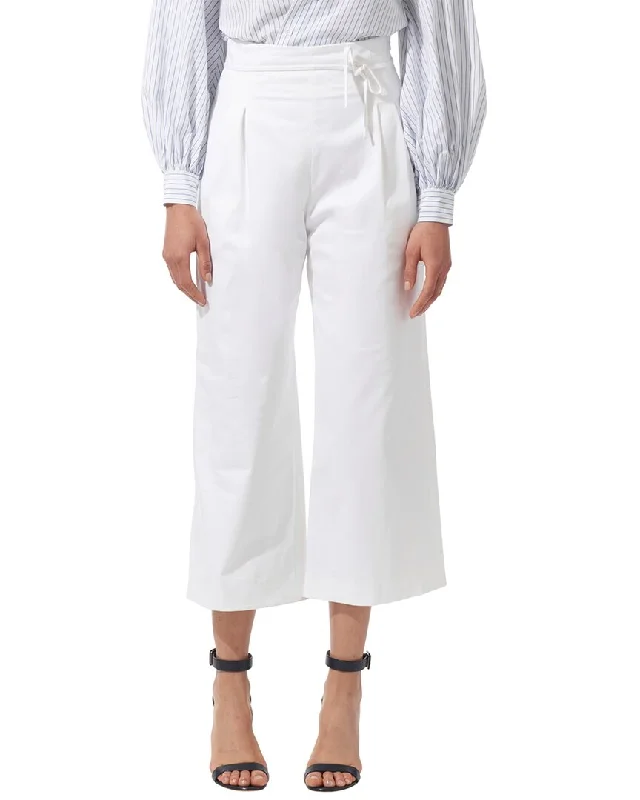 Lightweight tight trousers for men with breathable fabric for summer wear -Carolina Herrera High Waist Cropped Pant