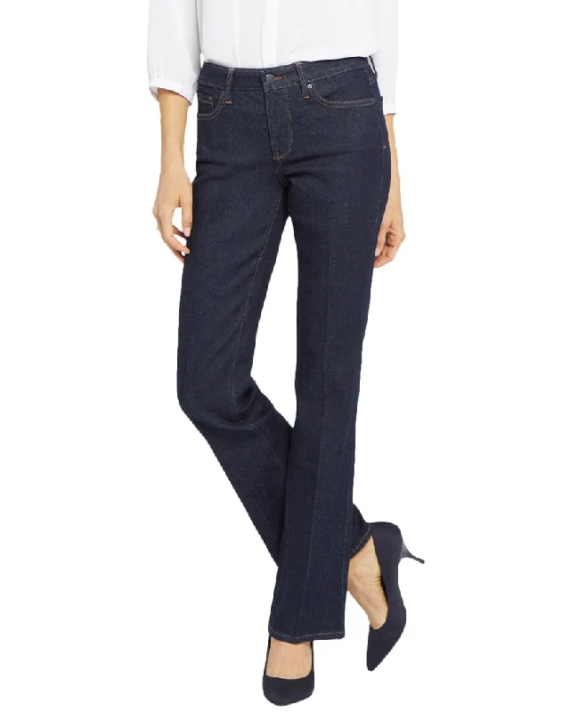 Casual tight trousers for women with cotton blend fabric for easy everyday wear -NYDJ Barbara Bootcut Jean