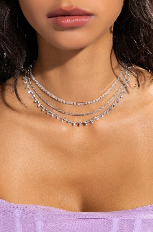 BIG MISS CZ CHOKER SET