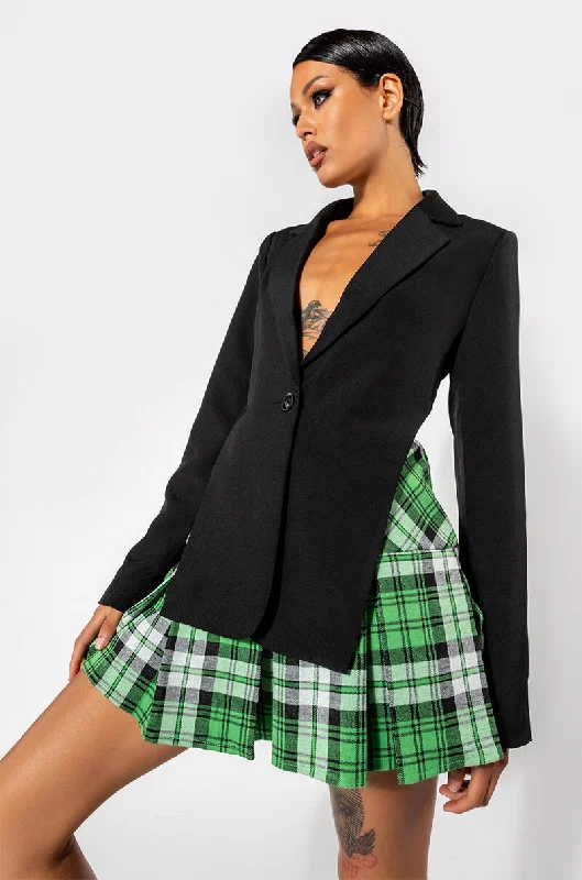 PRIVATE SCHOOL OPEN BACK BLAZER