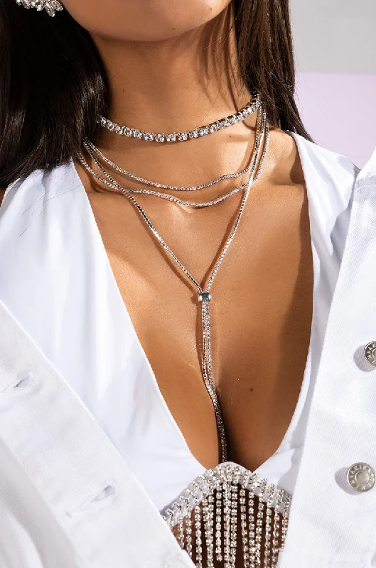 CECE ICY LARIAT CHOKER