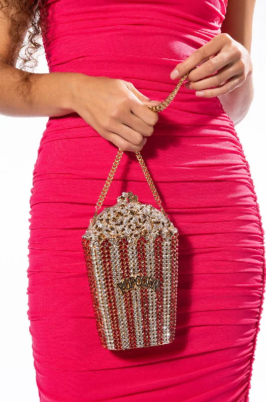 MOVIE DATE BLINGED CLUTCH