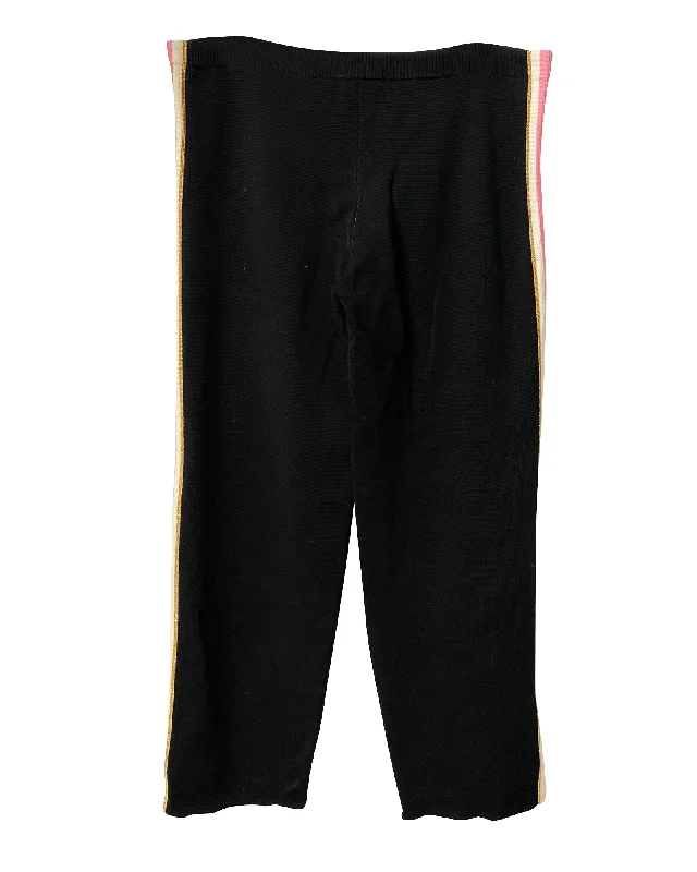 Urban tight trousers for men with street-style influence and sharp tailoring -Bella Freud Wool Pants in Black Cotton