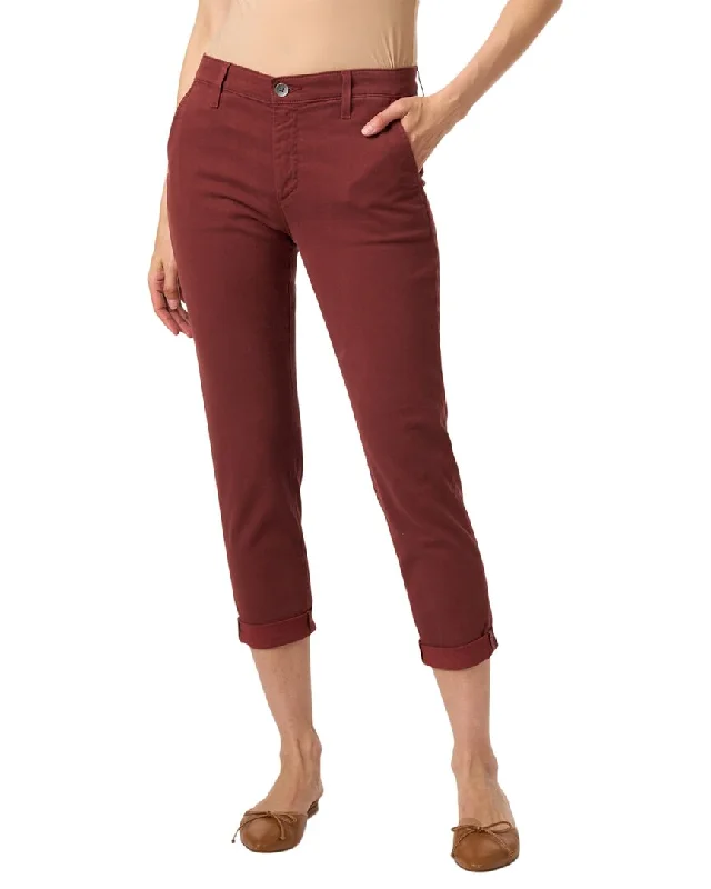 Tight trousers for women with decorative buttons and flattering silhouette for day wear -AG Jeans Stretch Pant