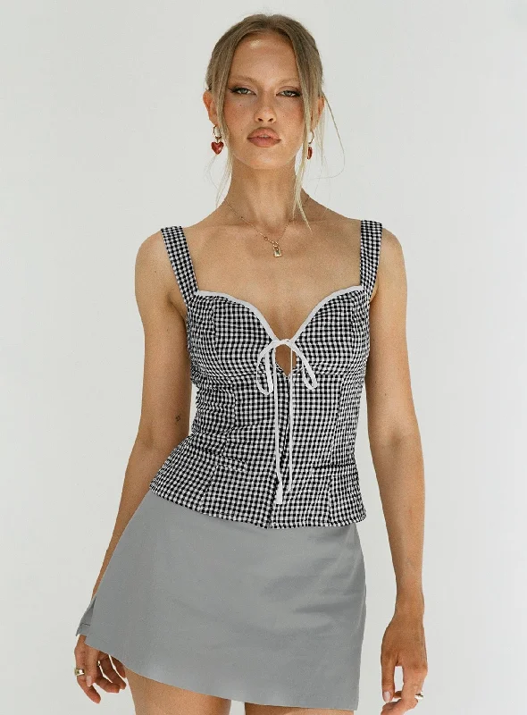 Mini Dresses for Retro Fashion Enthusiasts -Gigi Skort Grey