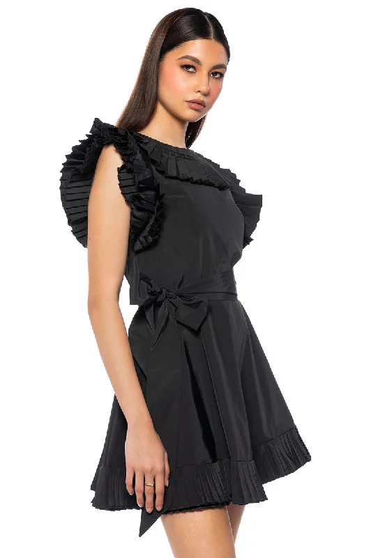 Mini Dresses for Casual Fridays -ON A SUNDAY RUFFLED MINI DRESS