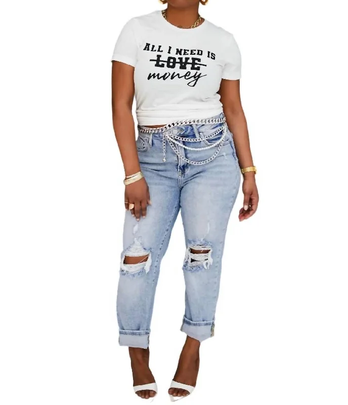 High-waisted tight trousers for women with tapered leg and vintage-inspired design -Not Your Average Mom Jeans In Light Denim