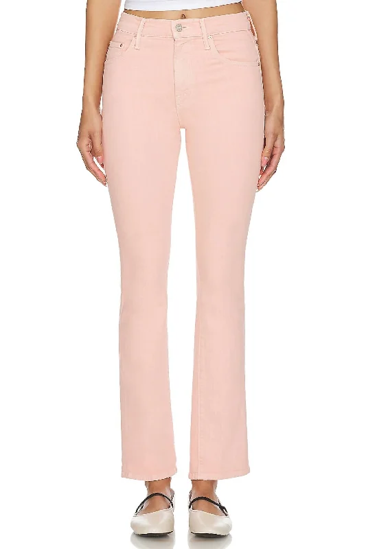 Lightweight tight trousers for men with breathable fabric for summer wear -The Insider Hover Jean In Peach Parfait