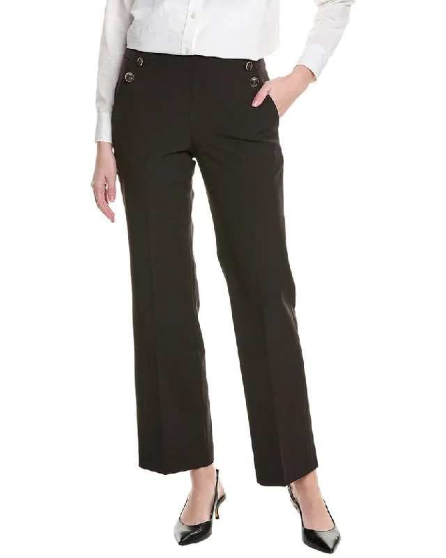 Retro-inspired tight trousers for men with a high-waisted fit and 80s vibe -Elie Tahari The Jolie Pant