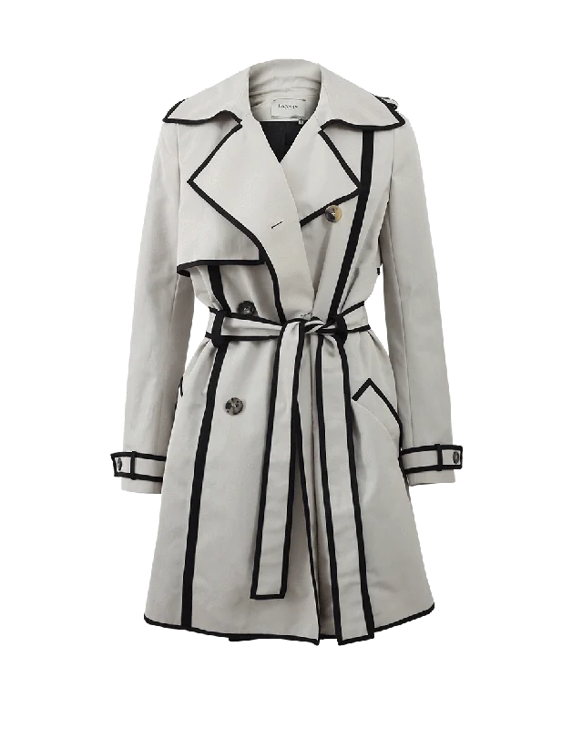 Fleece jacket with zip - off sleeves for versatile layering -Macintosh Trench Coat