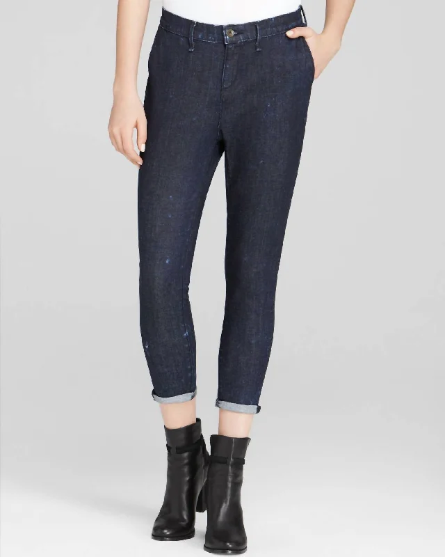 High-waisted tight trousers for women with slimming silhouette and smooth fit -Rb- Dash Denim Trouser Jean In Ice Bue