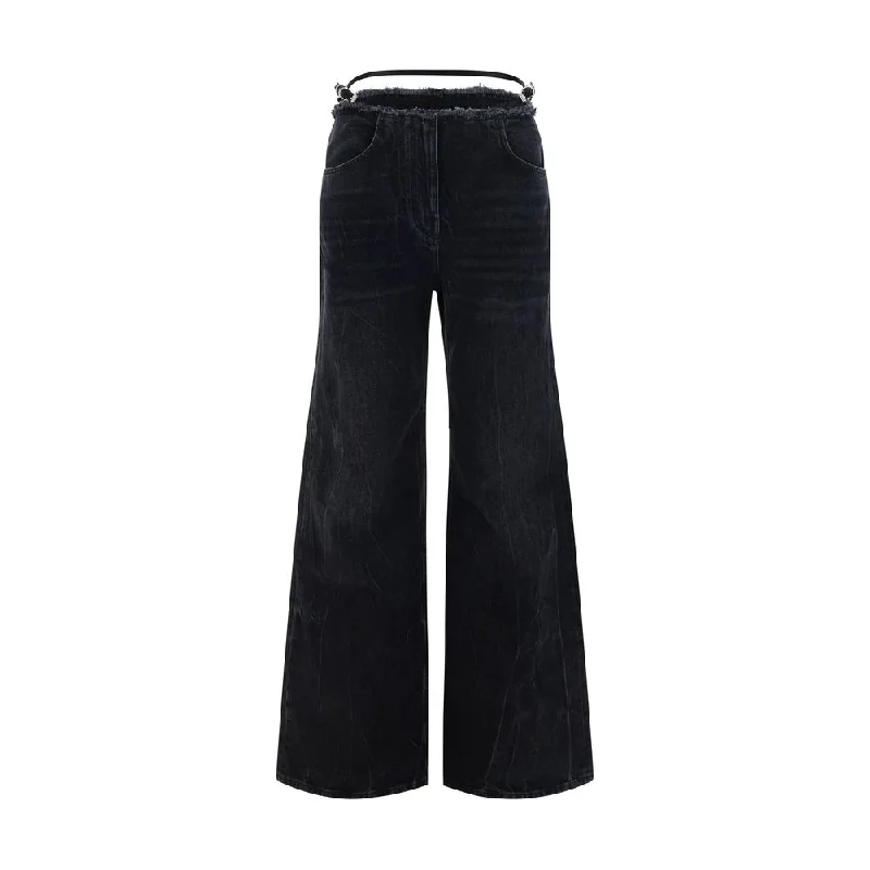 Tight trousers for women with elastic waistband for comfortable all-day wear -Givenchy Voyou Women's Jeans