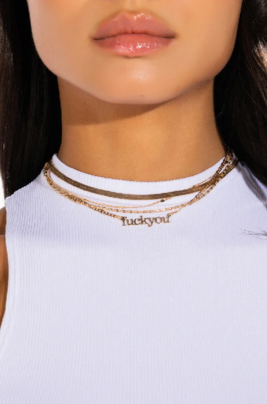 RESPECTFULLY FU CHOKER