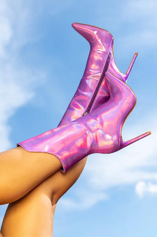 AZALEA WANG HALO SEXY BOOTIE IN PURPLE