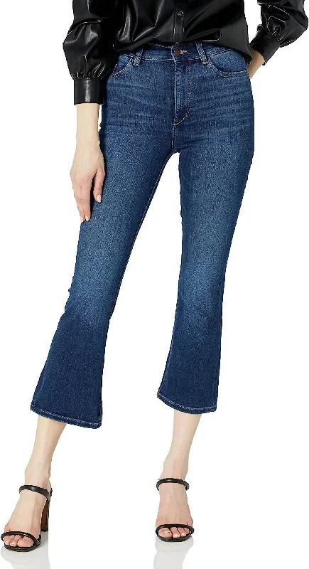 High-rise tight trousers for women with pleated front and classic look -Bridget Boot High Rise Instasculpt Crop In Glendale