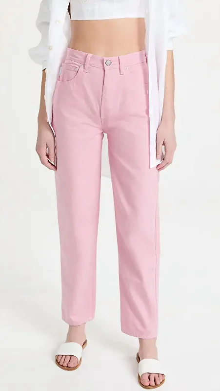 Elegant tight trousers for women with sleek design and tailored for a perfect fit -The Toby High Rise Jean In Tickled Pink