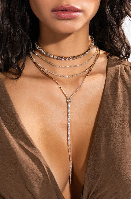 CECE ICY LARIAT CHOKER