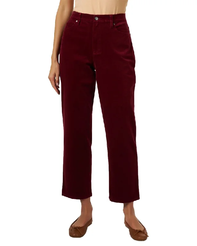 Soft stretch tight trousers for men with comfortable waistband for all-day wear -EILEEN FISHER Corduroy Straight Ankle Pant