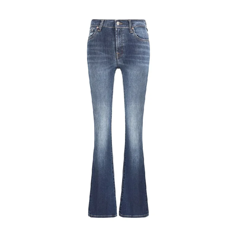 Tight trousers for women with vertical stripes and slimming effect for a sleek look -7FOR Gran Canyon Women's Jeans